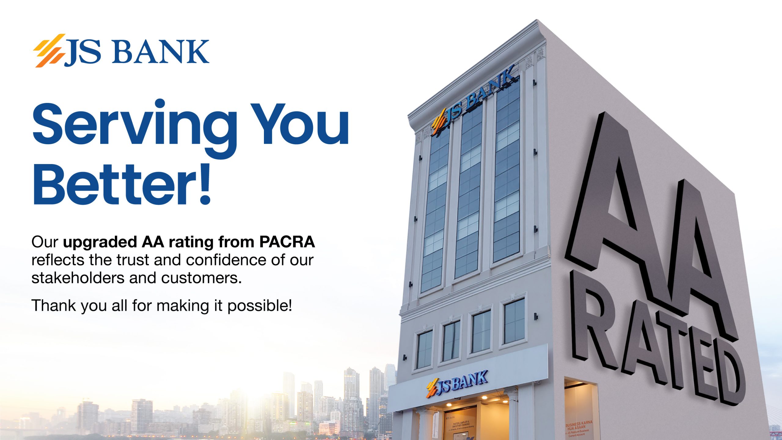 JS Bank PACRA Rating Upgraded to 